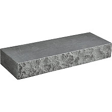 Hardsteen traptrede 15x35x100 1 kant bekapt, 5 kanten glad